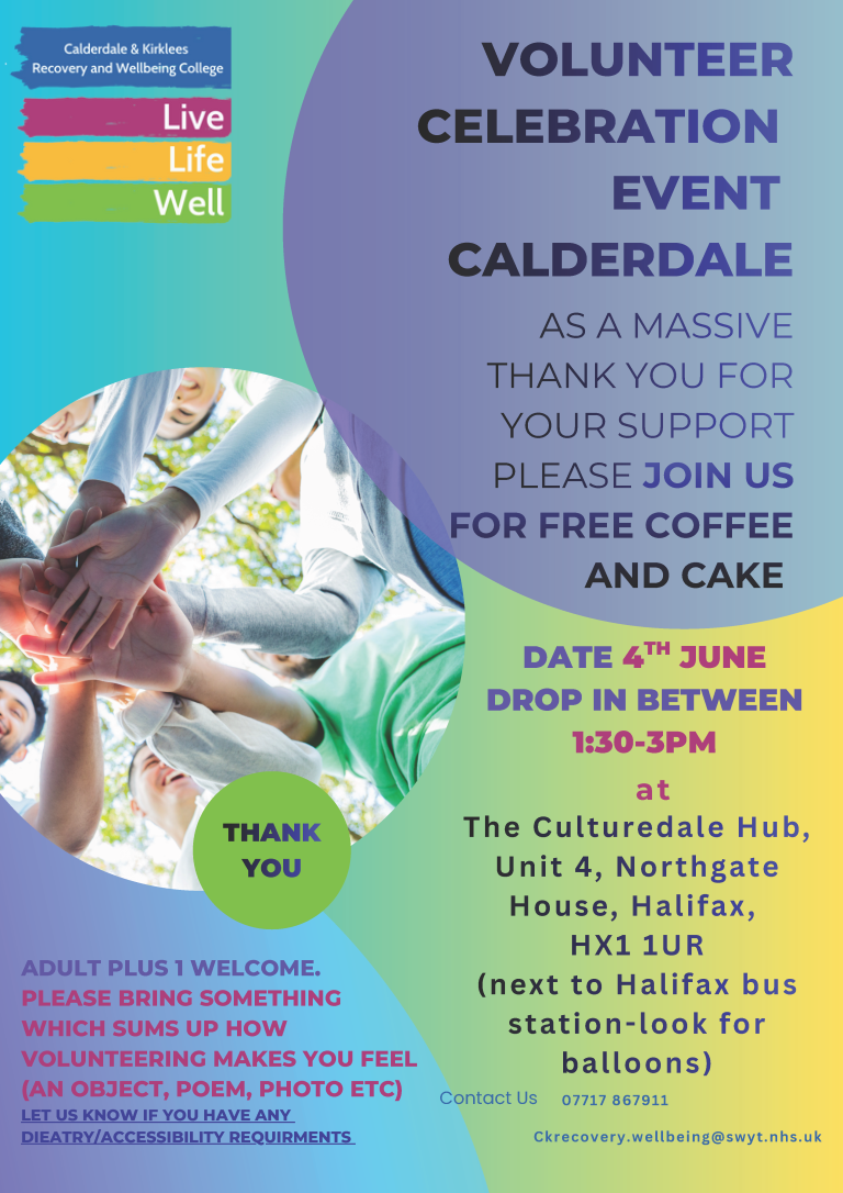 Volunteer Event Calderdale CK Recovery